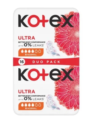 Kotex vložky Ultra Normal 16 ks Akce