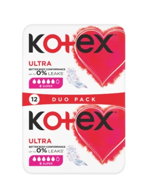 Koupit Online Kotex vložky Ultra Super 12 ks