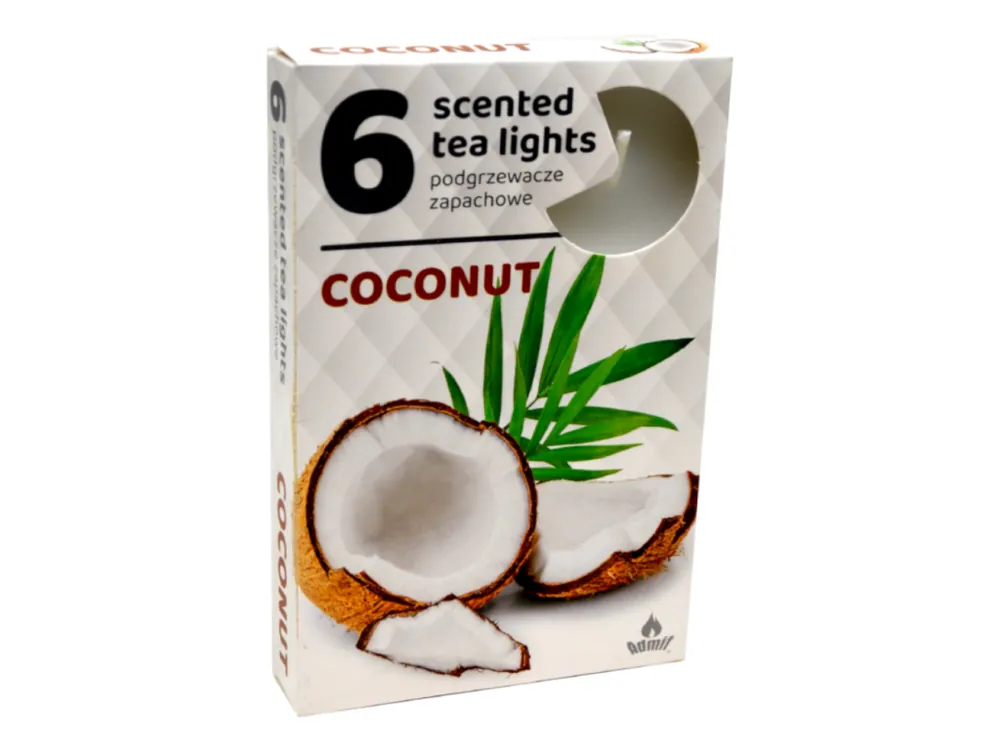 Nakupujte Hned Admit čajové svíčky 6 ks Coconut