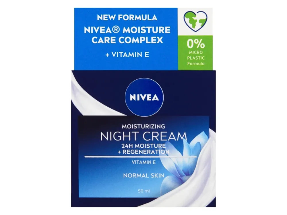 Výhodná Nabídka Nivea noční krém 50 ml Moisturizing 24 h Intenzivní hydrataceNormální pleť