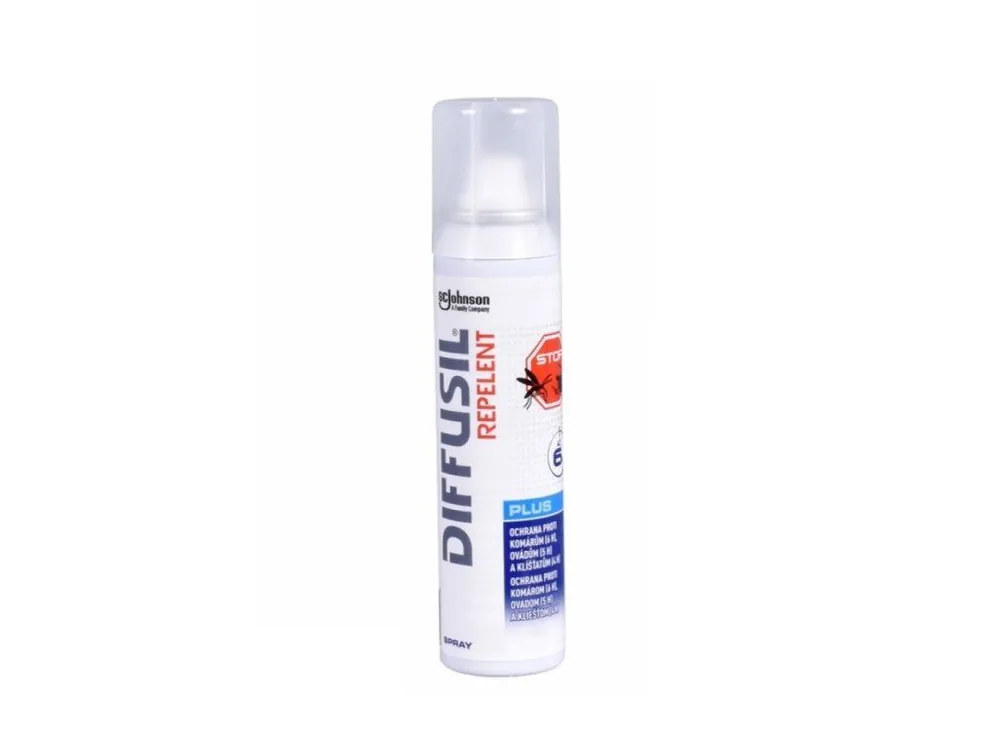 Diffusil repelent 100 ml Plus spray (EXP 2/26) Výprodej