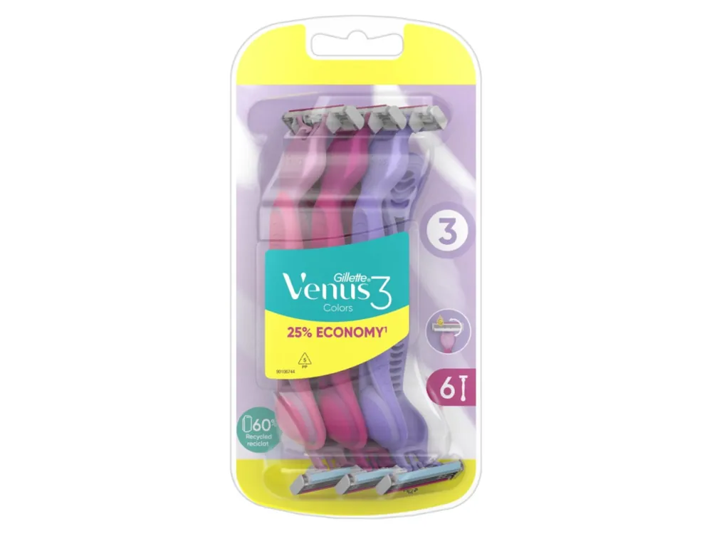 Poslední Šance Gillette Simply Venus 3 Colors 6 ks