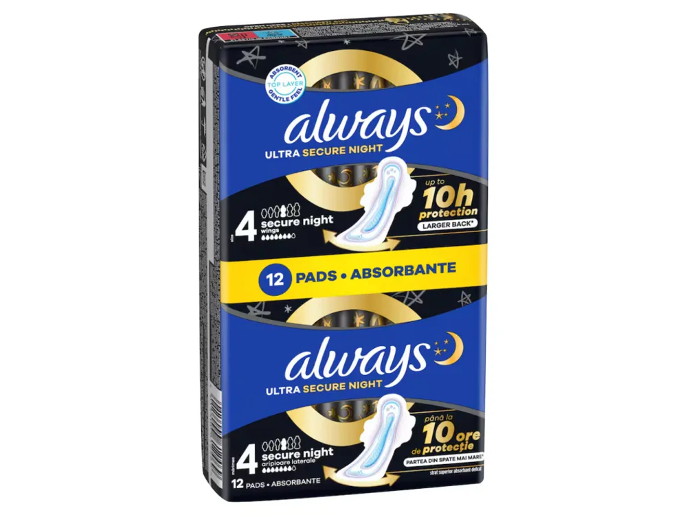 Always vložky 12 ks Ultra Secure Night plus Objednat Nyní
