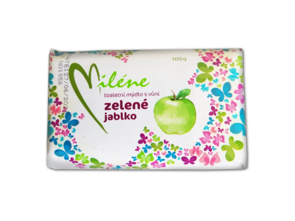 Miléne toaletní mýdlo 100 g Zelené jablko Horká Nabídka
