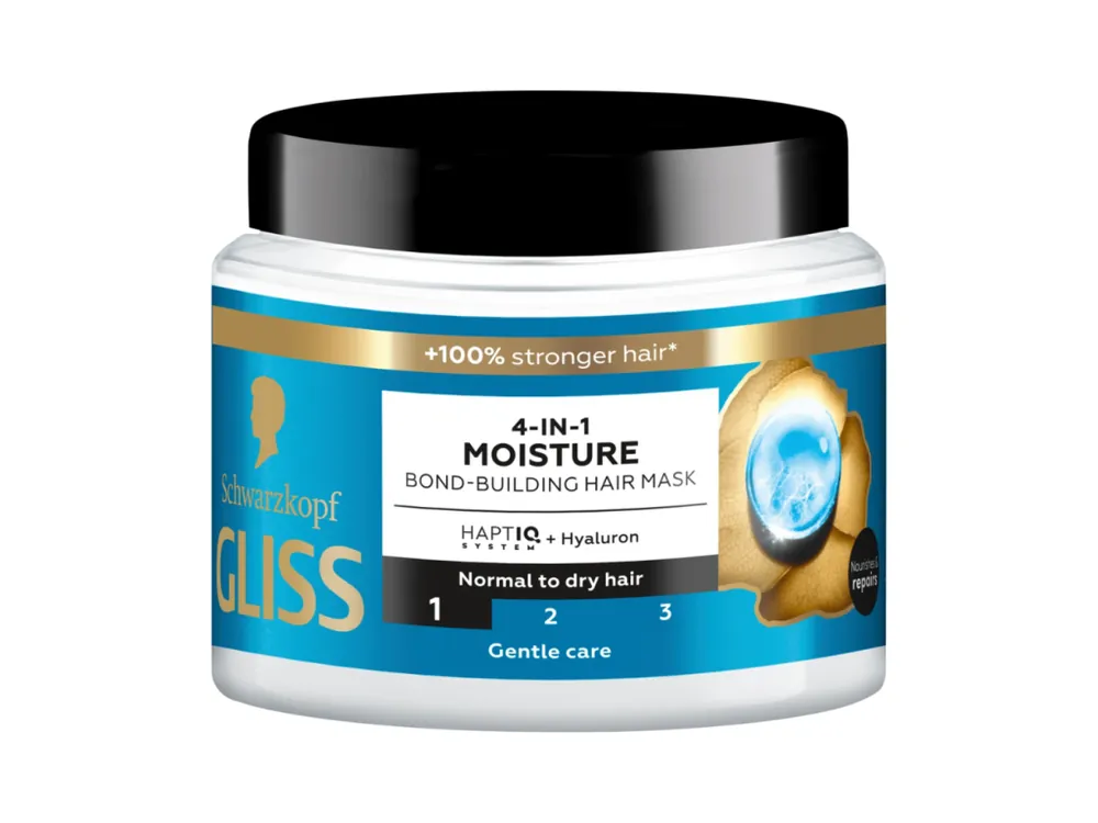 Gliss maska na vlasy 400 ml Moisture 4v1 Horká Nabídka