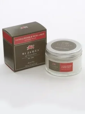 Nejlepší Volba St James of London Sandalwood & Bergamot, krém na holení 150 ml