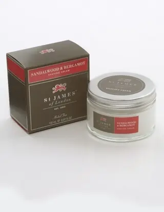 Nejlepší Volba St James of London Sandalwood & Bergamot, krém na holení 150 ml