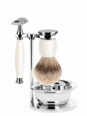 Rychlé Dodání Mühle Sophist White Silvertip Badger 4-dílná