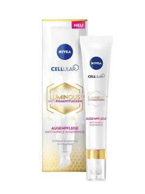 Dokud Zásoby Vydrží Nivea oční krém 15 ml proti tmavým kruhům Cellular Luminous 630°