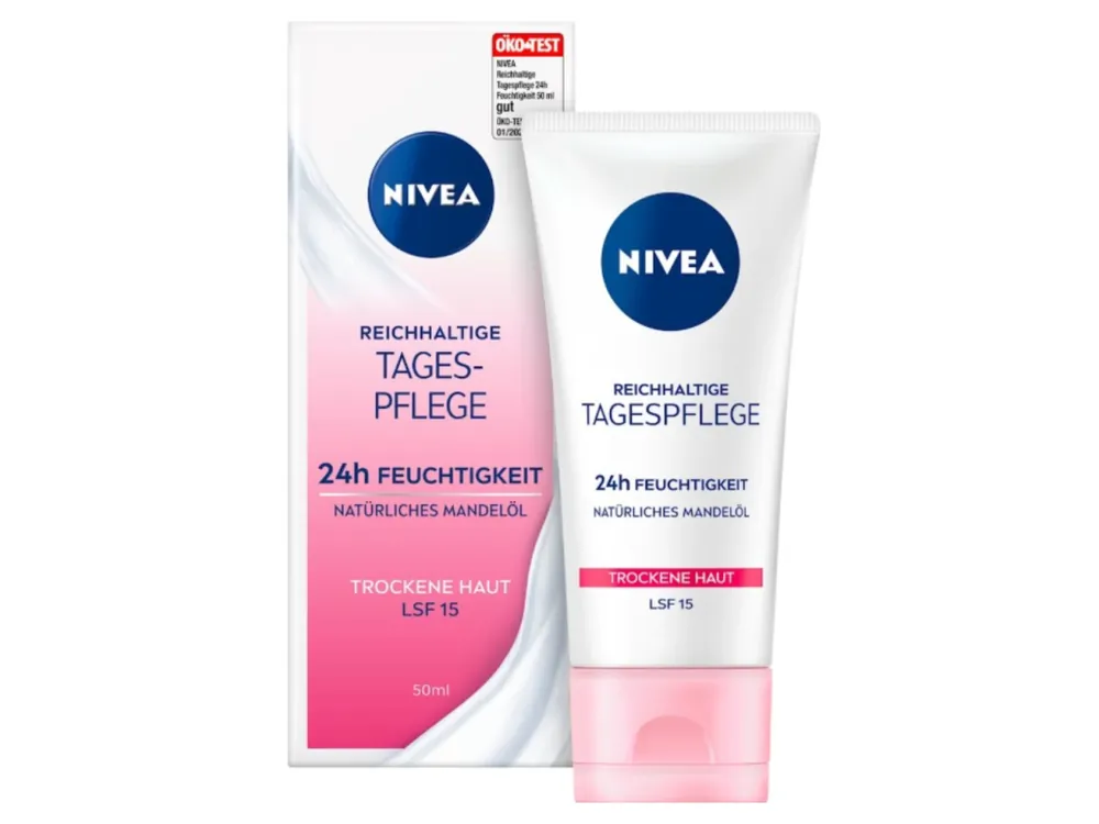 Nízká Cena Nivea denní krém 50 ml Výživný SPF 15Suchá pleť