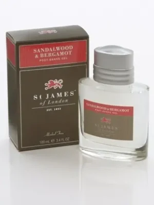 Bezpečná Platba St James of London Sandalwood & Bergamot, gel po holení 100 ml