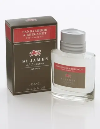 Bezpečná Platba St James of London Sandalwood & Bergamot, gel po holení 100 ml