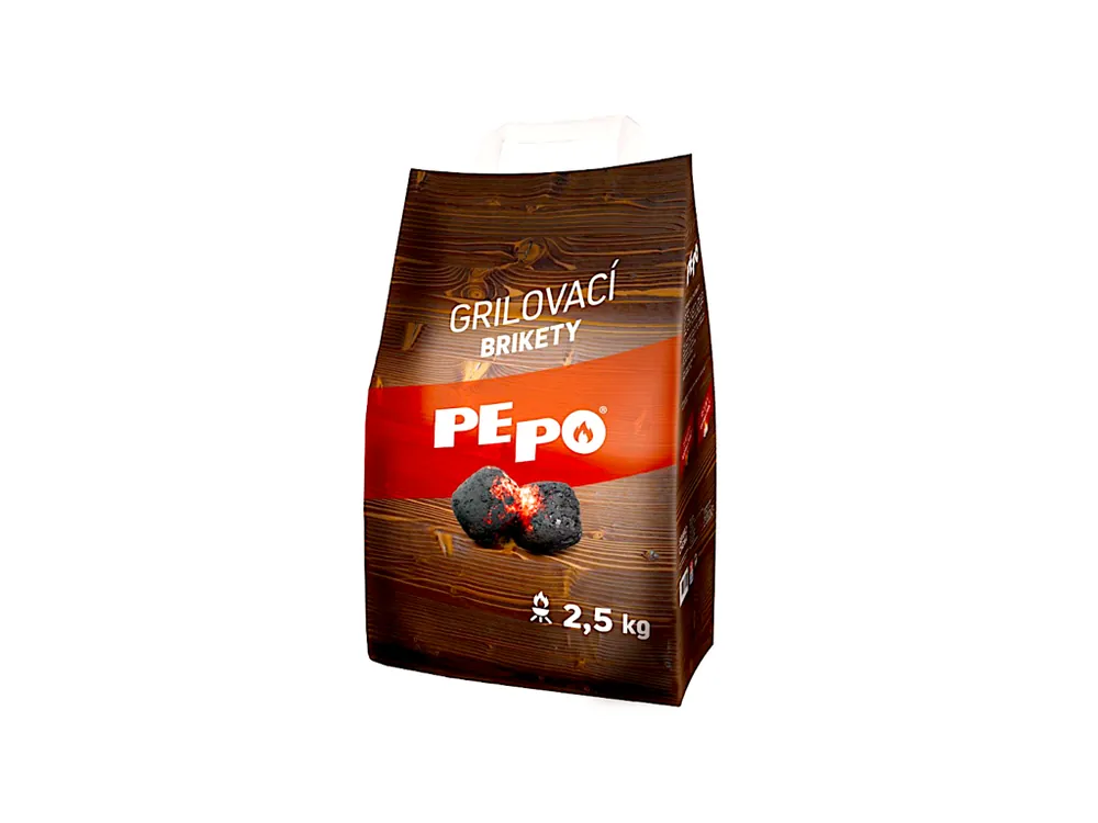 PE-PO grilovací brikety 2,5 kgDřevěné uhlí Vysoce Kvalitní