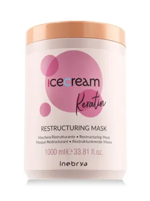 Inebrya Ice Cream Keratin Restructuring Mask 1000 ml Vrácení Zdarma