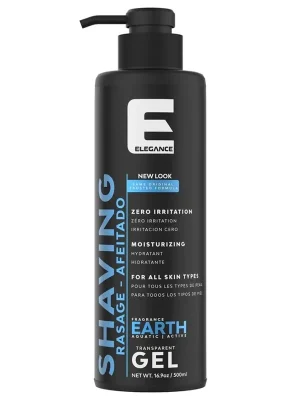 Elegance Earth transparentní gel na holení 500 ml Nejprodávanější
