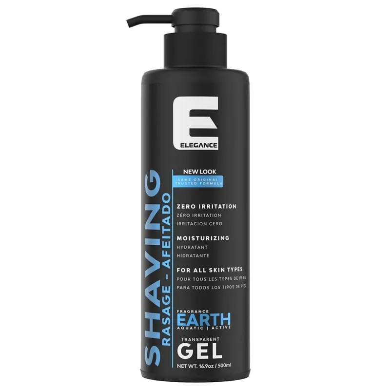 Elegance Earth transparentní gel na holení 500 ml Nejprodávanější