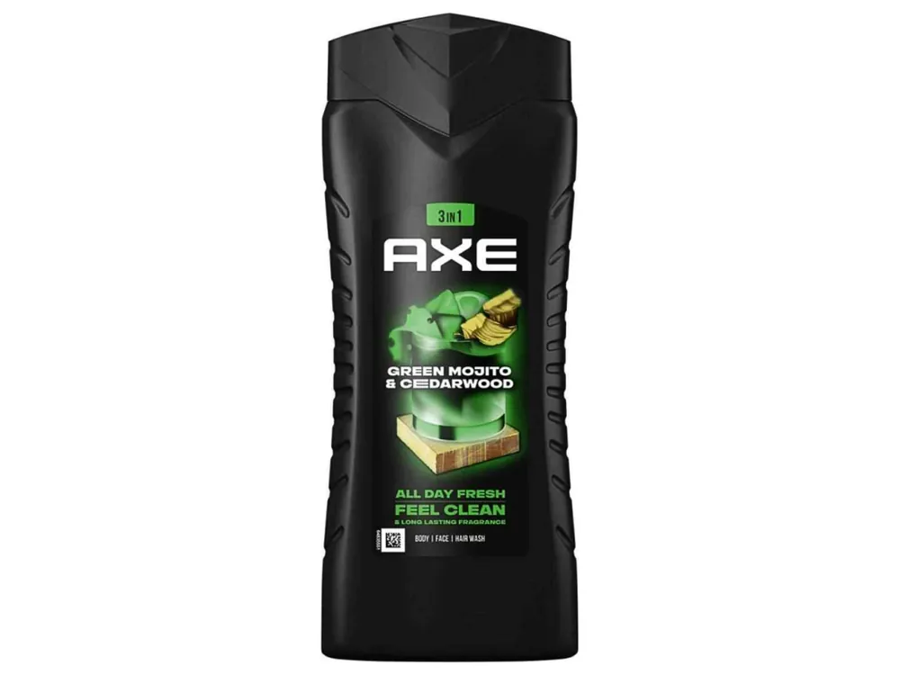 Bezpečná Platba Axe sprchový gel 400 ml Green Mojito & Cedarwood 3v1