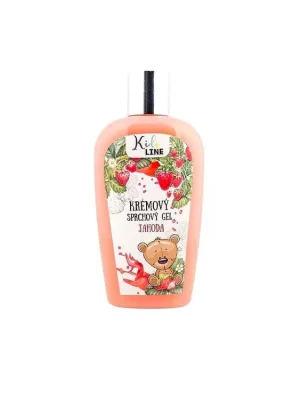 Kids Line dětský krémový sprchový gel 250 ml Jahoda 2v1 Nová Kolekce