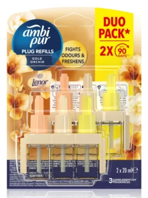 Ambi Pur 3volution náhradní náplň 2 x 20 ml Lenor Gold Orchid Akční Cena