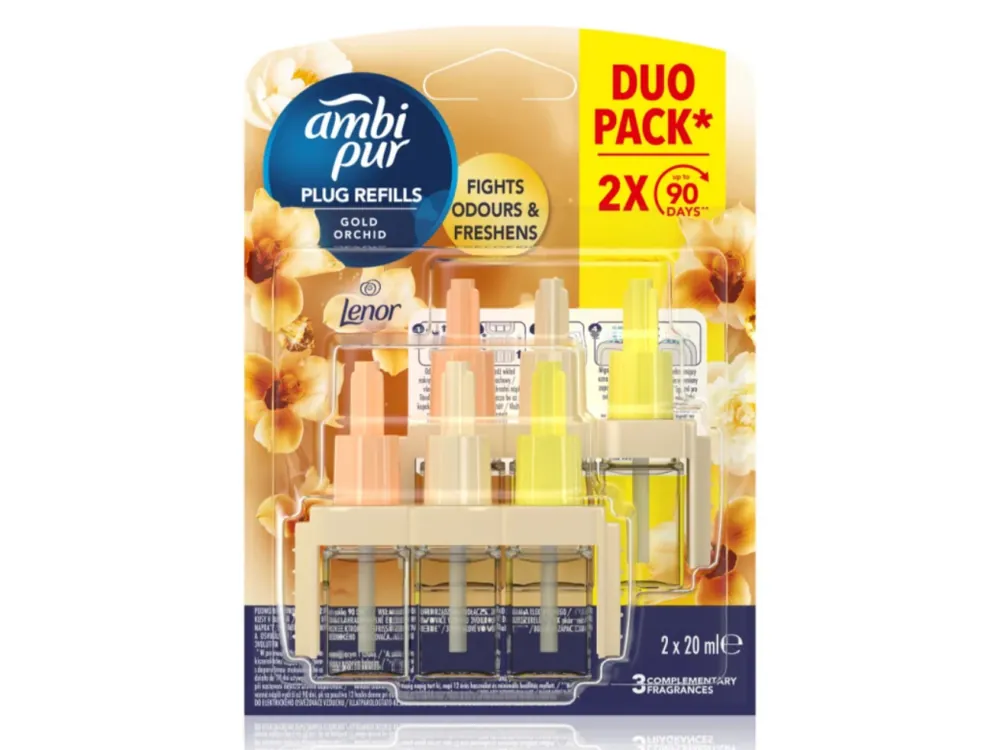 Ambi Pur 3volution náhradní náplň 2 x 20 ml Lenor Gold Orchid Akční Cena