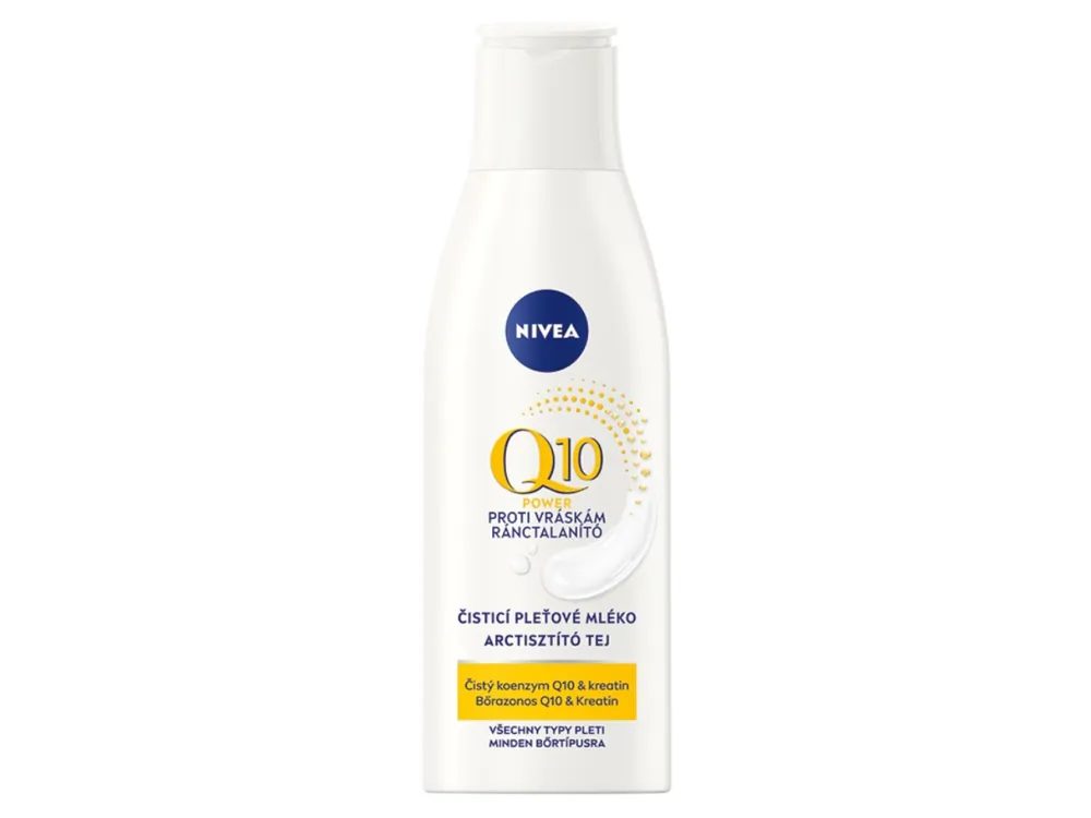Bezpečná Platba Nivea čistící mléko 200 ml Q10 Power proti vráskám