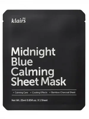 Dear, Klairs Midnight Blue Calming Sheet Mask 25 ml Výprodej