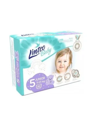 Akce Linteo Baby plenky 5 Junior Premium (11-21 kg) 42 ks
