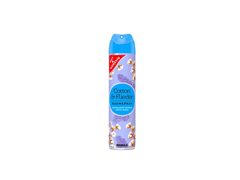 Gut & Günstig osvěžovač vzduchu sprej 300 ml Bavlna & Šeřík Nejlepší Volba