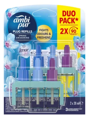 Ambi Pur 3volution náhradní náplň 2 x 20 ml Lenor Spring Awakening Akce