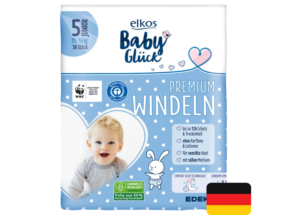 Elkos Baby plenky Premium 5 Junior (11-16 kg) 36 ks Vrácení Zdarma
