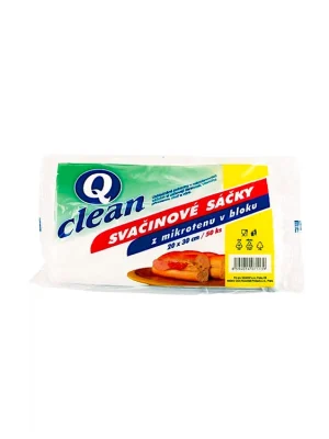 Q-Clean svačinové sáčky 20 x 30 cm - 50 ks Omezená Nabídka