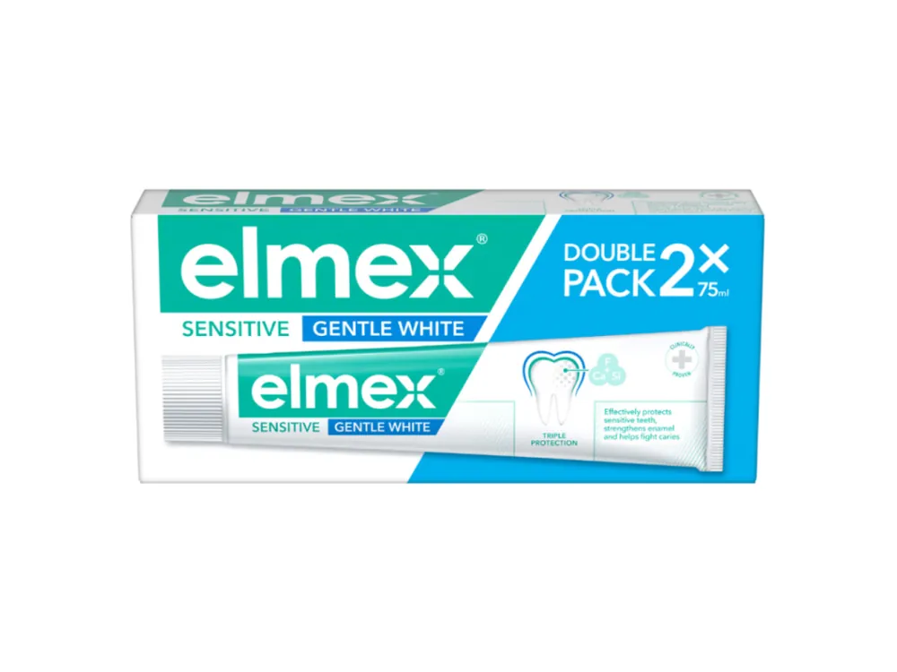 Originální Elmex zubní pasta 2 x 75 ml Sensitive Gentle White