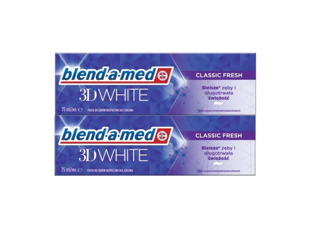 Cenová Bomba Blend-a-Med zubní pasta 2 x 75 ml 3D White Classic Fresh