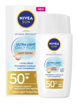 Jen Po Omezenou Doba Nivea Sun tónovací denní fluidSPF 50+ 40 ml světlý