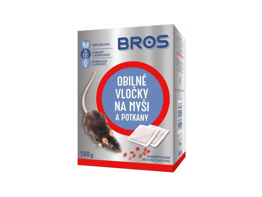 Odeslání Ihned Bros obilné vločky na myši a potkany 5x20 g (EXP 6/24)
