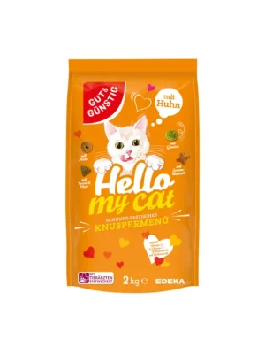 Gut & Gunstig Hello my cat granule pro kočky 2 kg Důbeží Jen Po Omezenou Doba