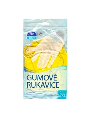 Levný Tip Line gumové rukavice žluté L/XL