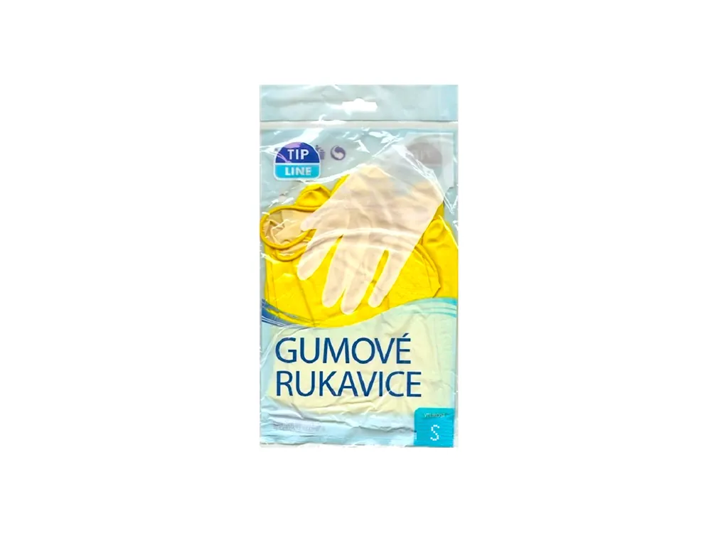 Omezená Nabídka Tip Line gumové rukavice žluté S