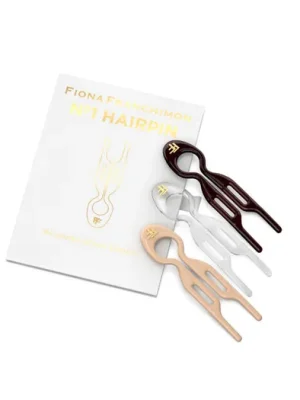 Zlevněný Fiona Franchimon Nº 1 Hairpin London Collection (Brown, Transparent, Soft Beige) 3 ks