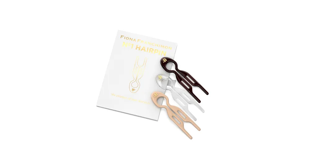 Zlevněný Fiona Franchimon Nº 1 Hairpin London Collection (Brown, Transparent, Soft Beige) 3 ks