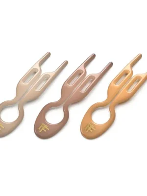 Autentický Fiona Franchimon Nº 1 Hairpin Paris Collection (Satin Sand, Smooth Caramel, Soft Beige) 3 ks