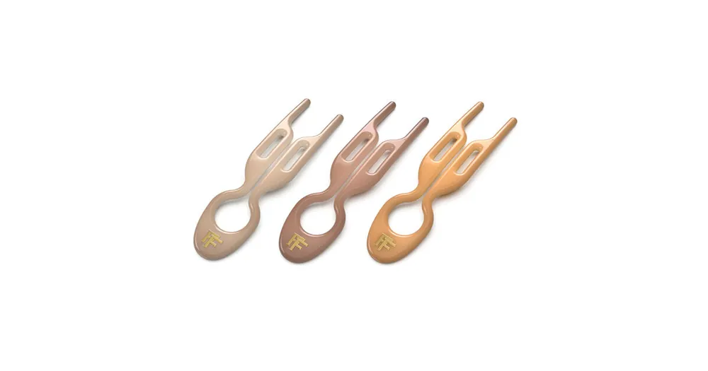 Autentický Fiona Franchimon Nº 1 Hairpin Paris Collection (Satin Sand, Smooth Caramel, Soft Beige) 3 ks