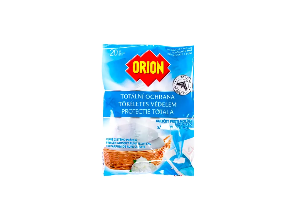 Orion kuličky proti molům 20 ks Čisté prádlo Must-Have