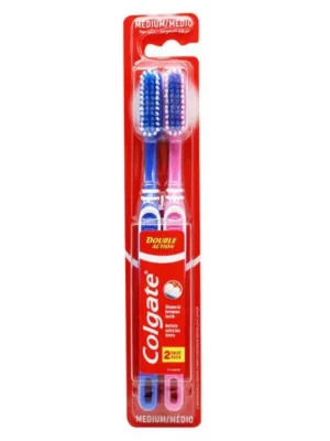 Colgate zubní kartáček Double Action 2 ks medium Rychlé Dodání