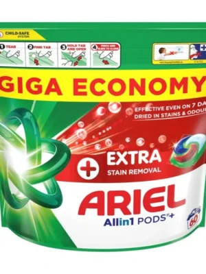 Ariel gelové kapsle 60 ks Extra Stain Removal All in 1 Originální
