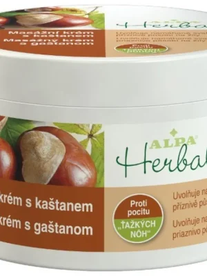 Alpa Herbal masážní krém s kaštanem 250 ml Výprodej