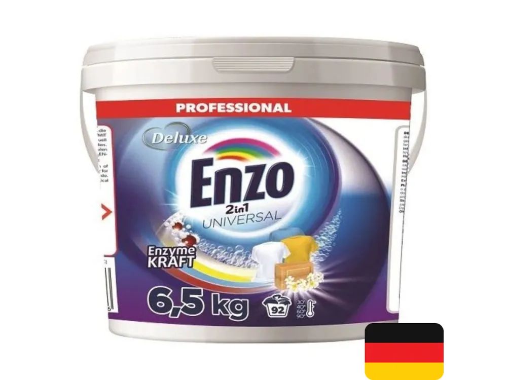 Deluxe Enzo Professional prací prášek 92 dávek Universal 6,5 kg Značkový