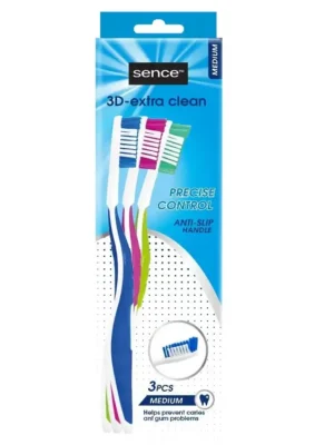 Ověřený Sence fresh zubní kartáček 3D-Xtra Medium 3 ks
