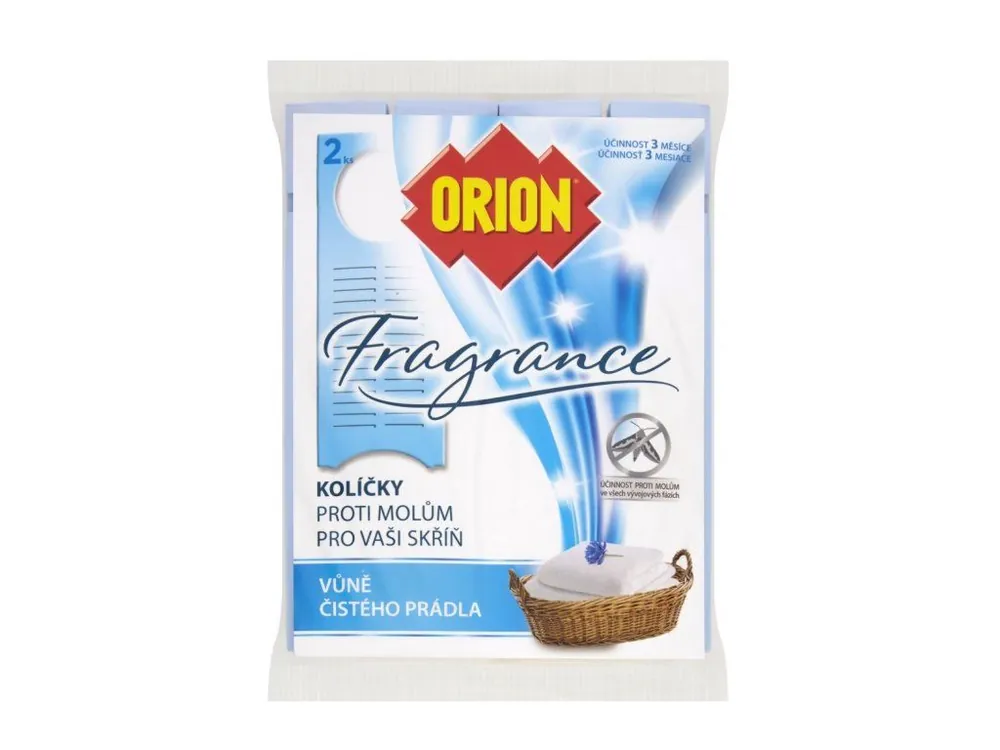 Orion Fragrance kolíčky proti molům 2 ks vůně Čistého prádla Akční Cena