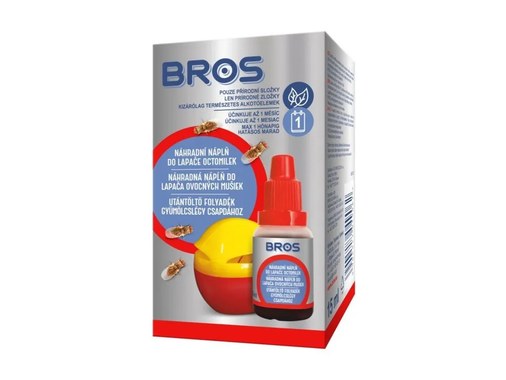 Bros náhradní náplň do lapače octomilek 15 ml Značkový